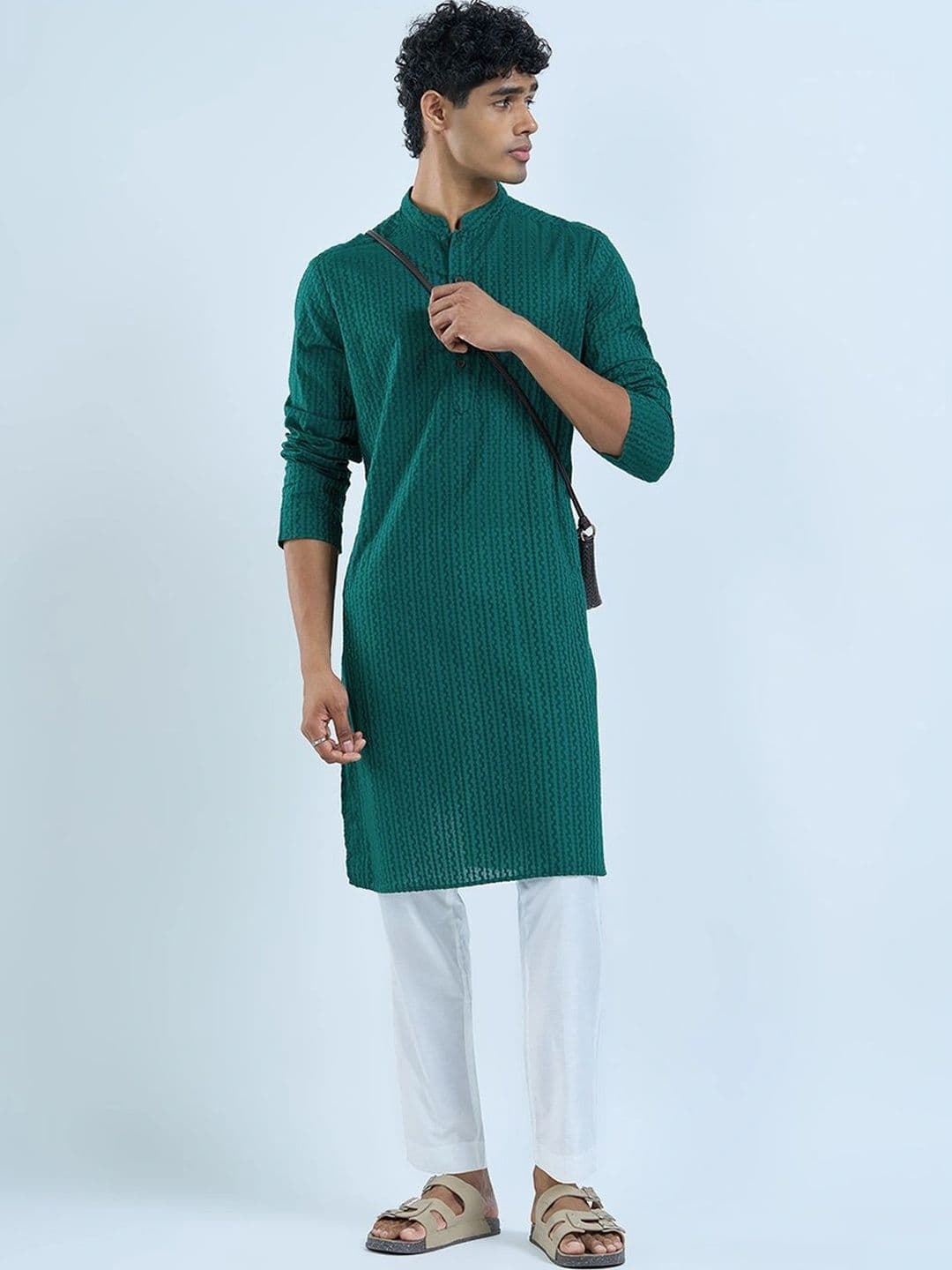 indus route by Pantaloons Men Kurta thumbnail 4