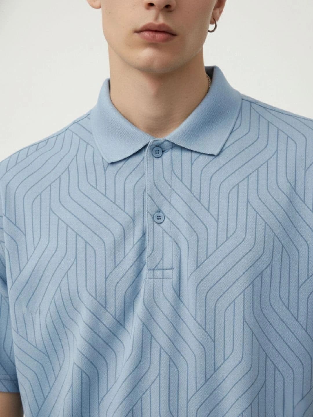 HERE&NOW Men Polo Collar T-shirt thumbnail 5