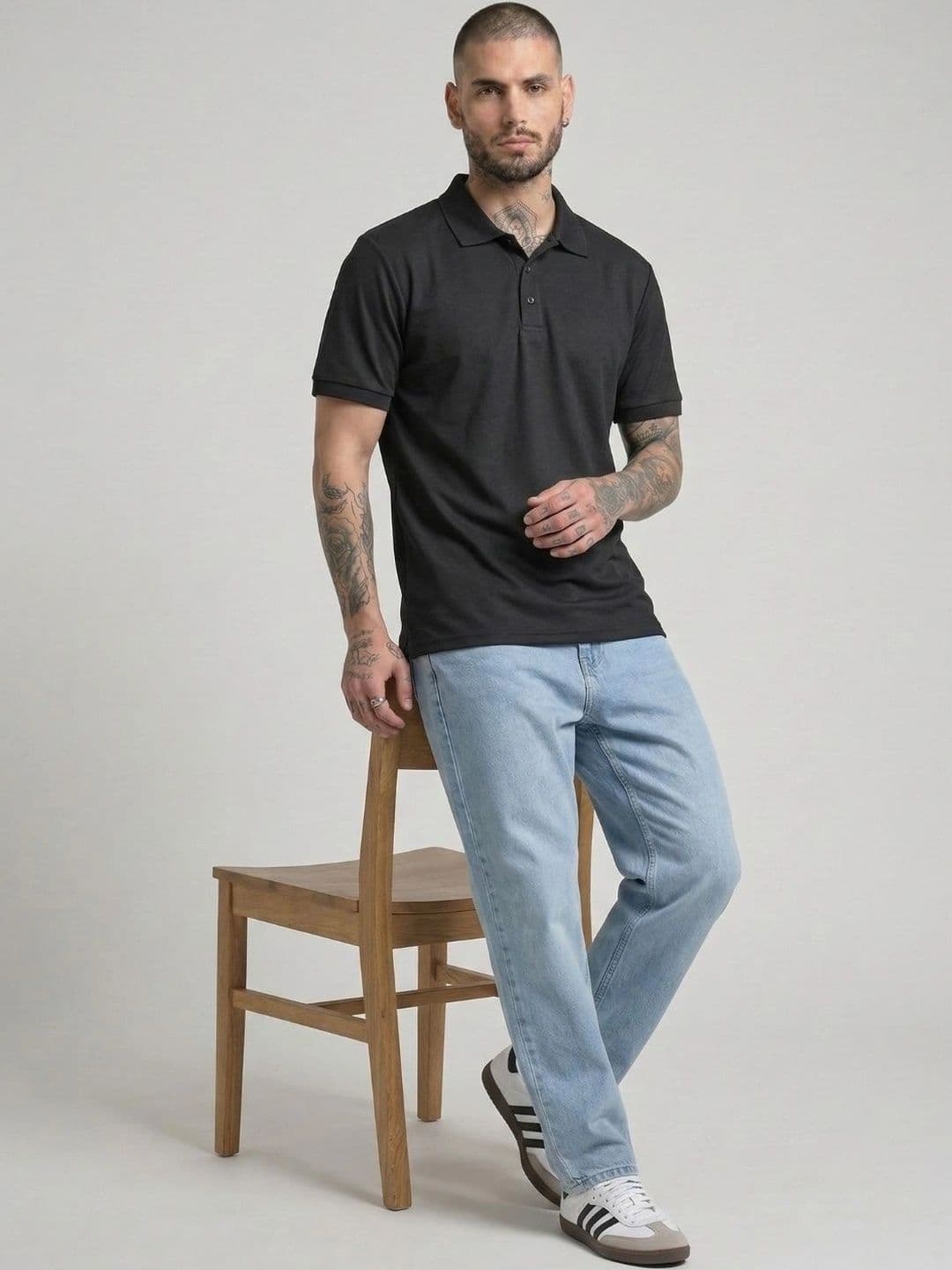 HERE&NOW Men Polo Collar T-shirt thumbnail 3