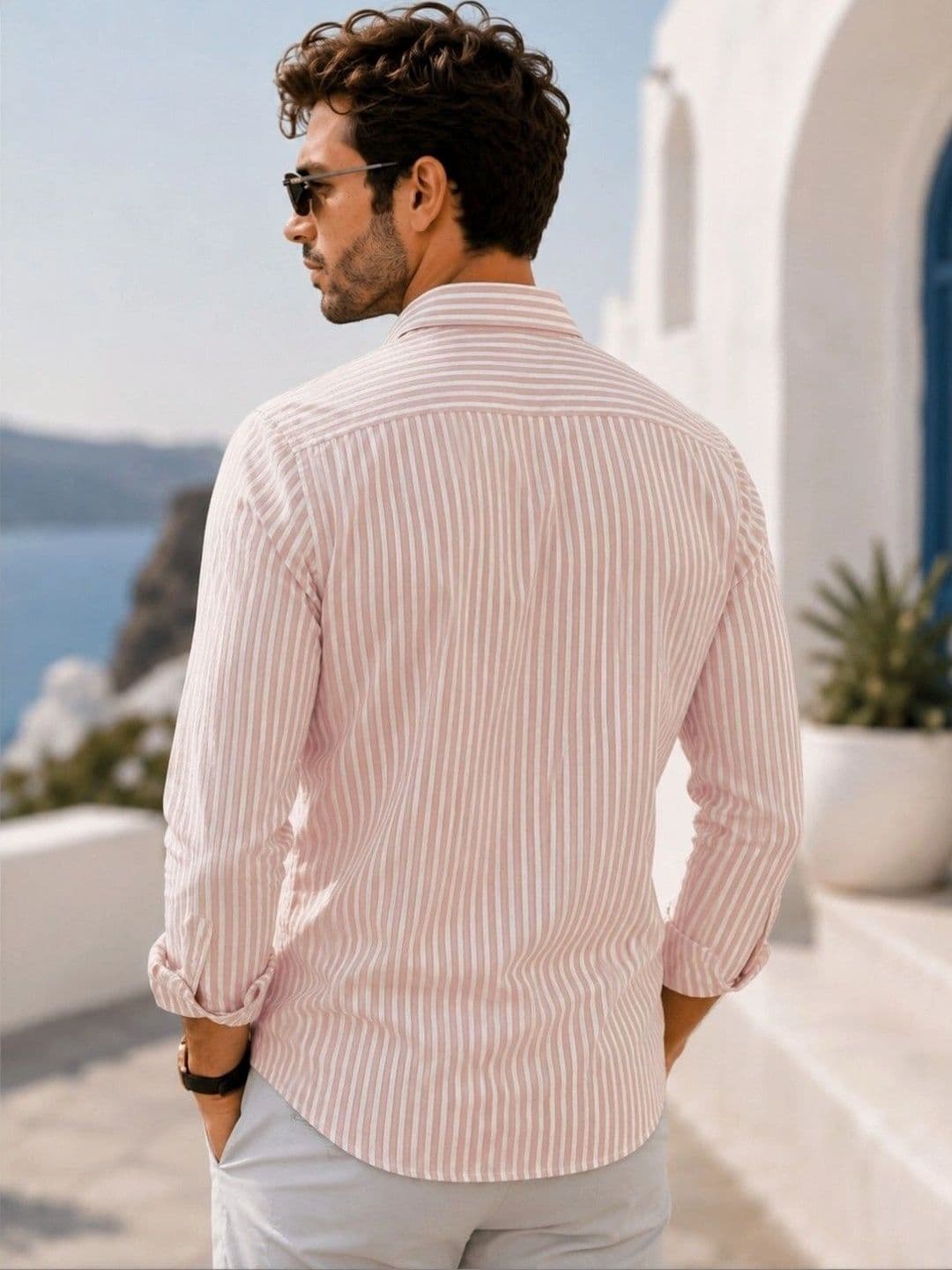RINK ENTERPRISE Men Striped Casual Shirt thumbnail 2