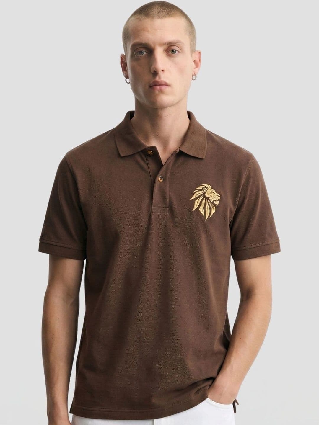 HERE&NOW Men Polo Collar T-shirt - view 1