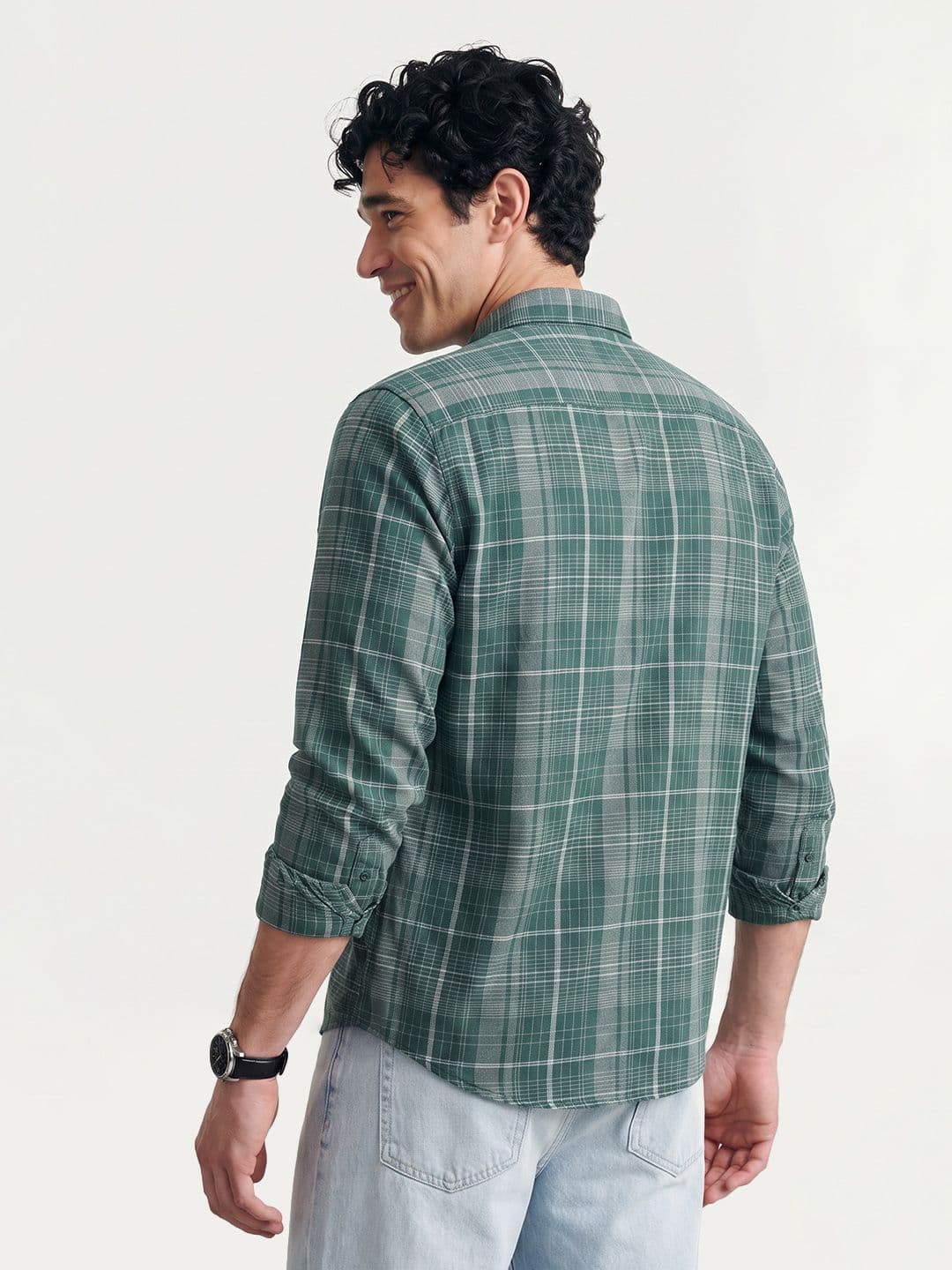 Mast & Harbour Tartan Checks Checked Casual Shirt thumbnail 3