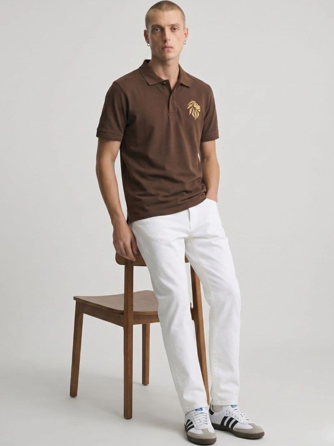 HERE&NOW Men Polo Collar T-shirt thumbnail 4