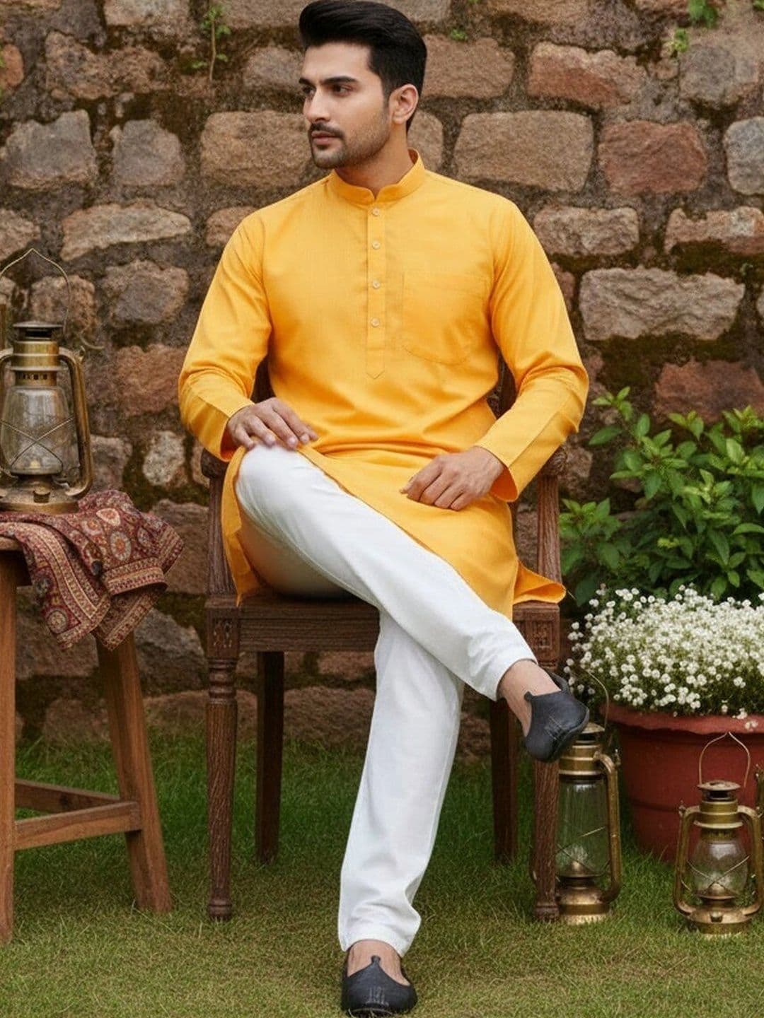 HUZUR Men Kurta thumbnail 3