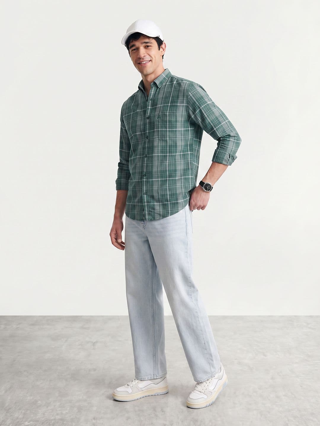 Mast & Harbour Tartan Checks Checked Casual Shirt thumbnail 4