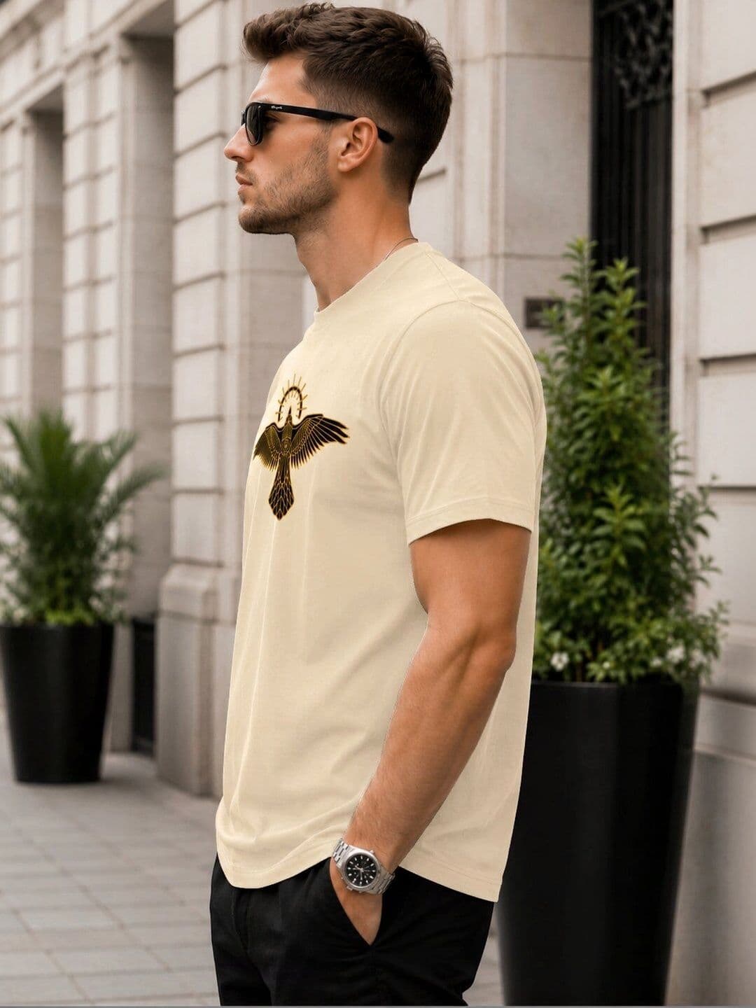KAJARU Men Printed T-shirt thumbnail 4