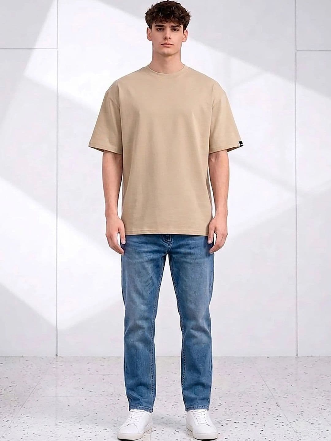 Mast & Harbour Men Floral Printed Drop-Shoulder Sleeves T-shirt thumbnail 4