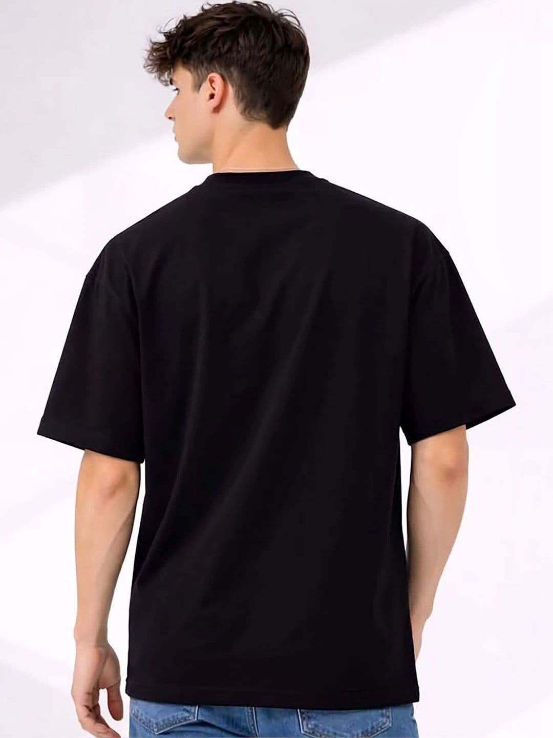 Mast & Harbour Men Printed Drop-Shoulder Sleeves T-shirt thumbnail 2