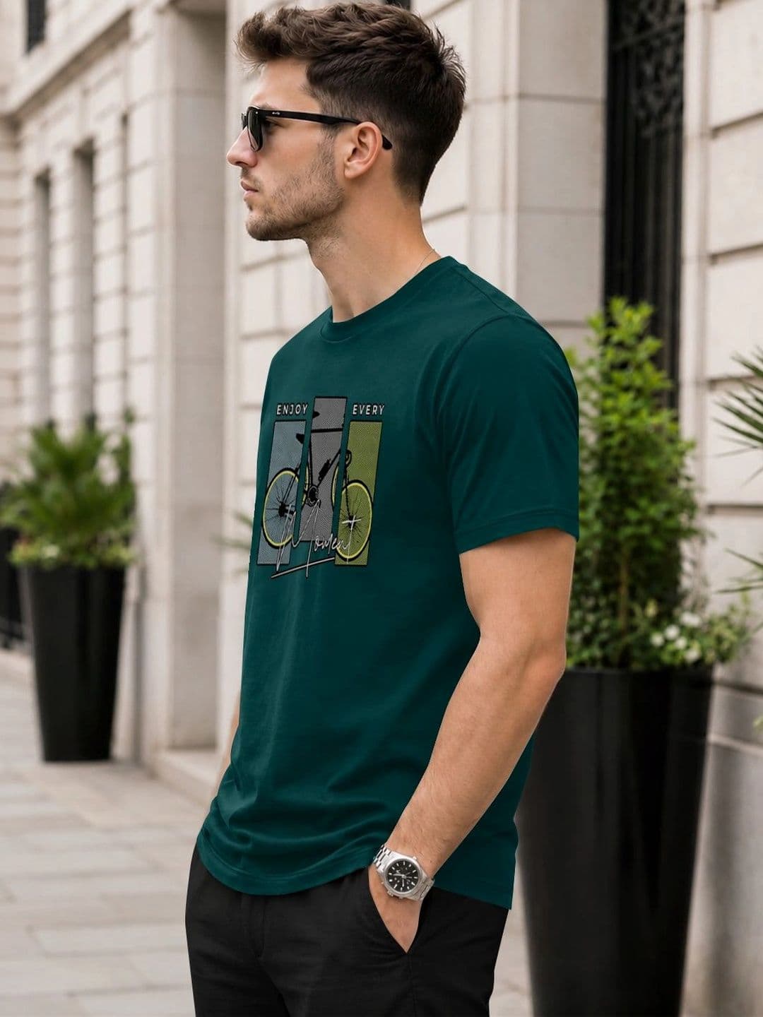 KAJARU Men Printed T-shirt thumbnail 3