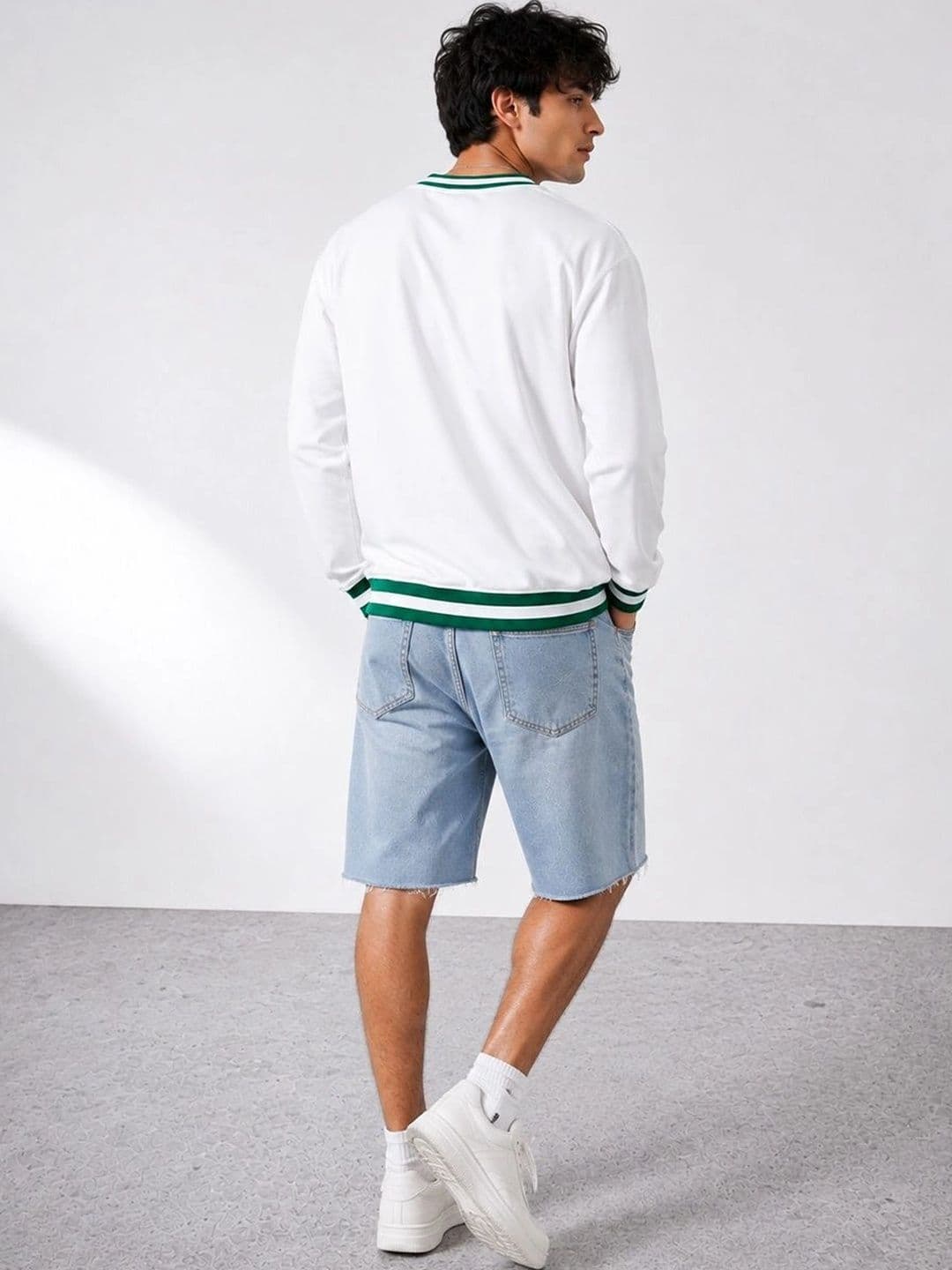 SZN Men Typography Printed V-Neck T-shirt thumbnail 4