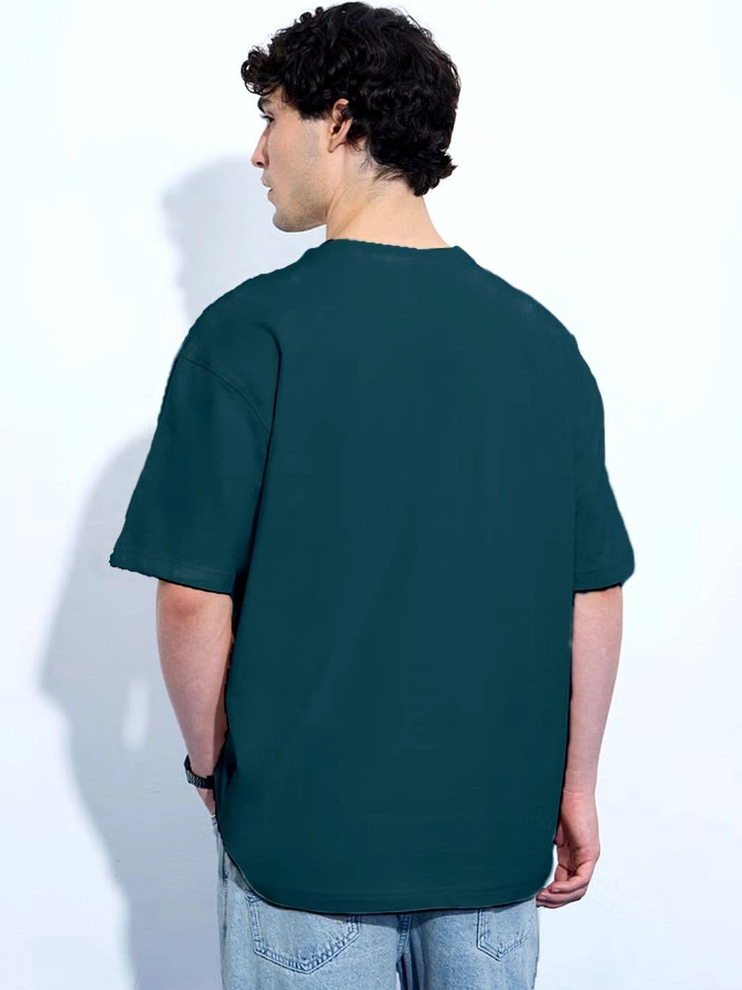 Moda rapido X TOGS & TERRE Men Printed Drop-Shoulder Sleeves Organic Cotton Blend T-shirt thumbnail 4