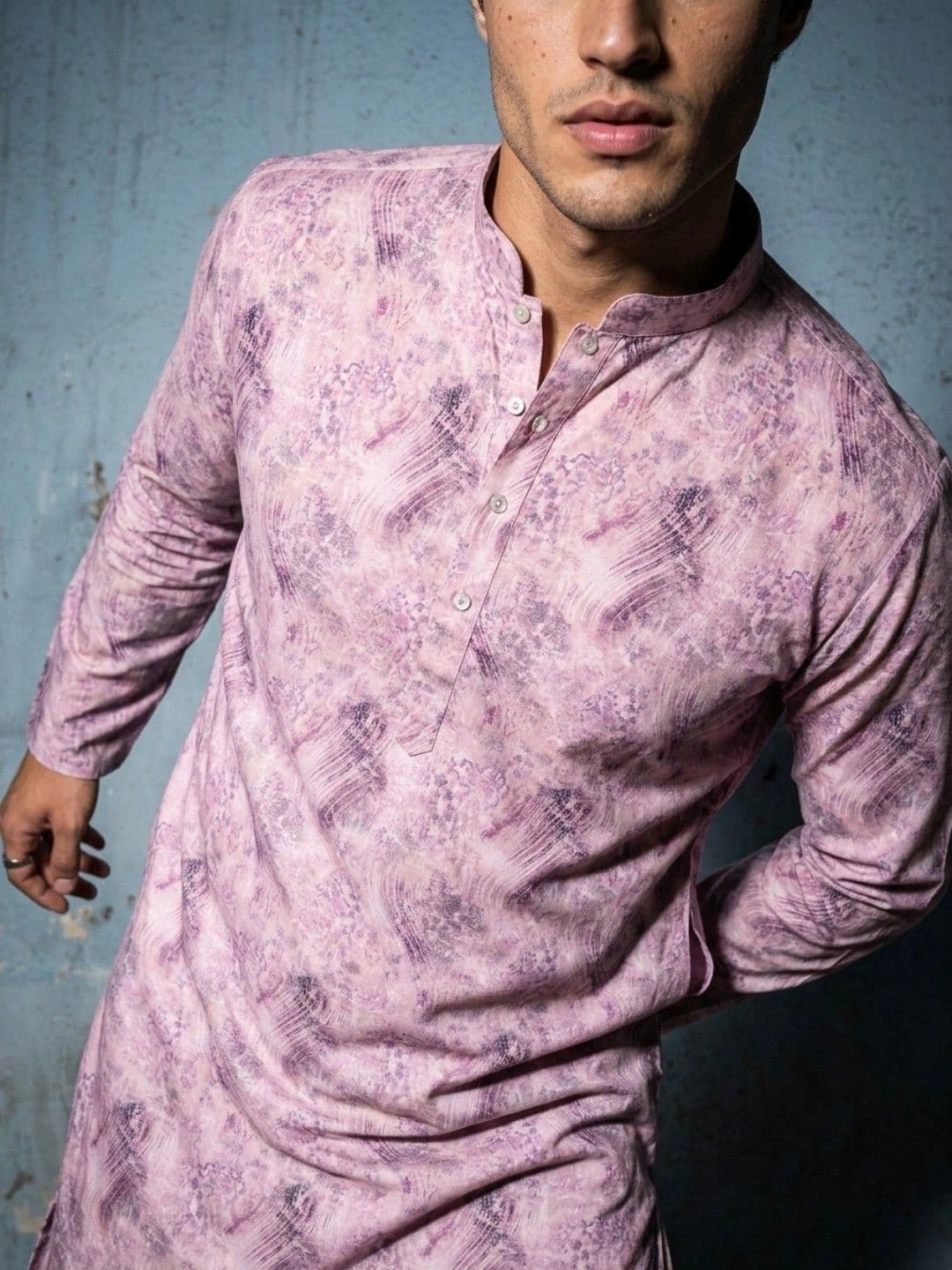 DRIP CHOWK Men Printed Jacquard Kurta thumbnail 4