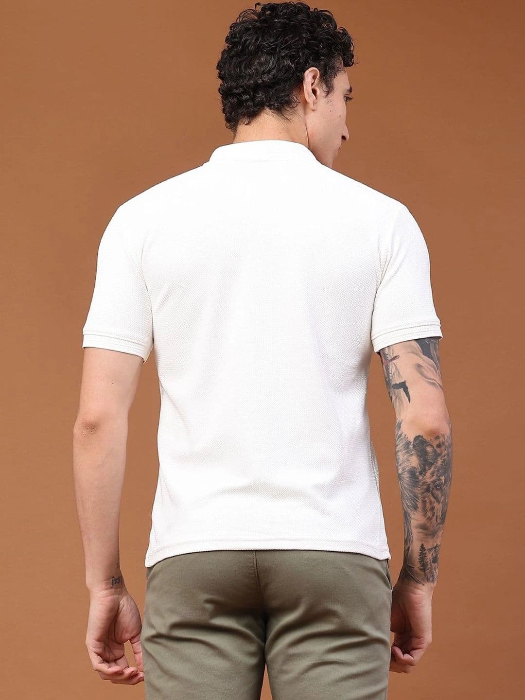 V-Mart Men Polo Collar Slim Fit T-shirt thumbnail 2
