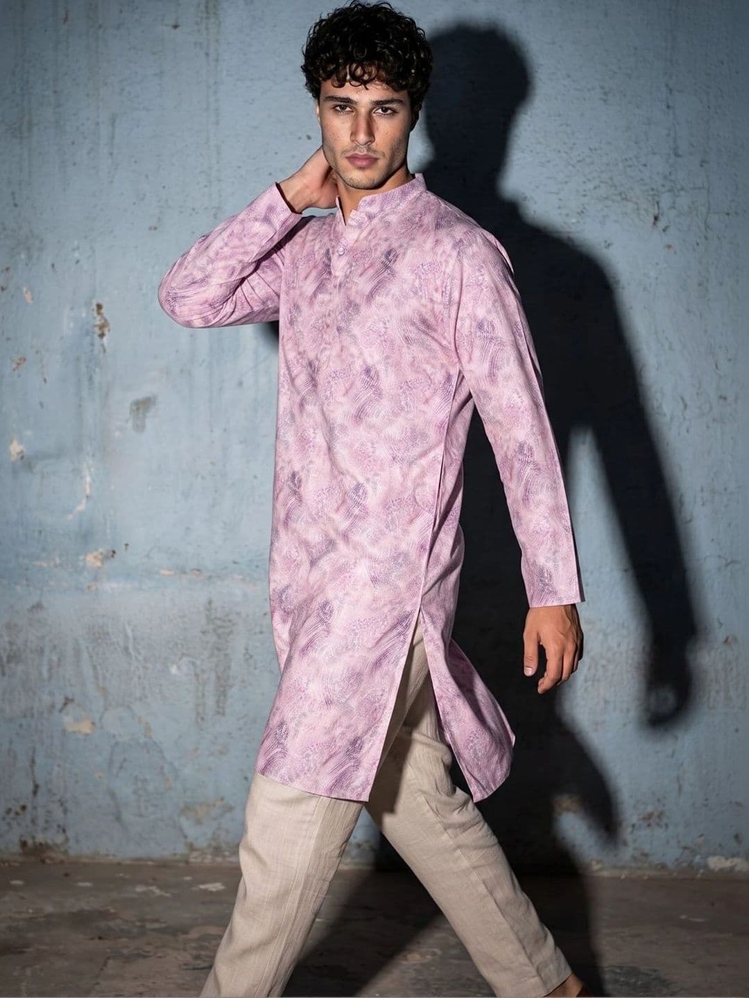 DRIP CHOWK Men Printed Jacquard Kurta thumbnail 2