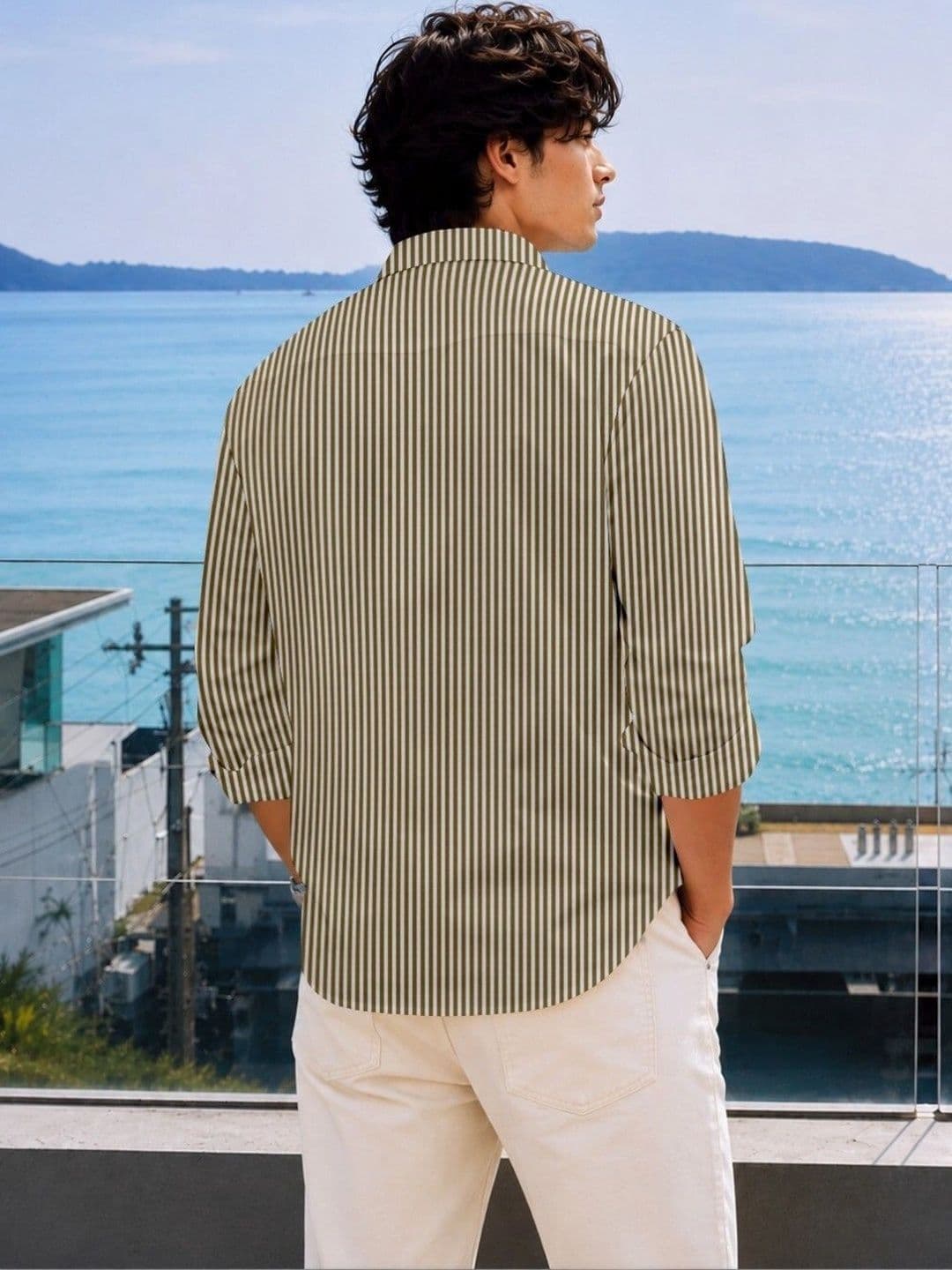RINK ENTERPRISE Men Striped Casual Shirt thumbnail 2