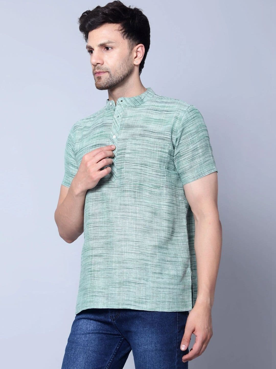 Latest Chikan Garments Men Khadi Kurta thumbnail 4