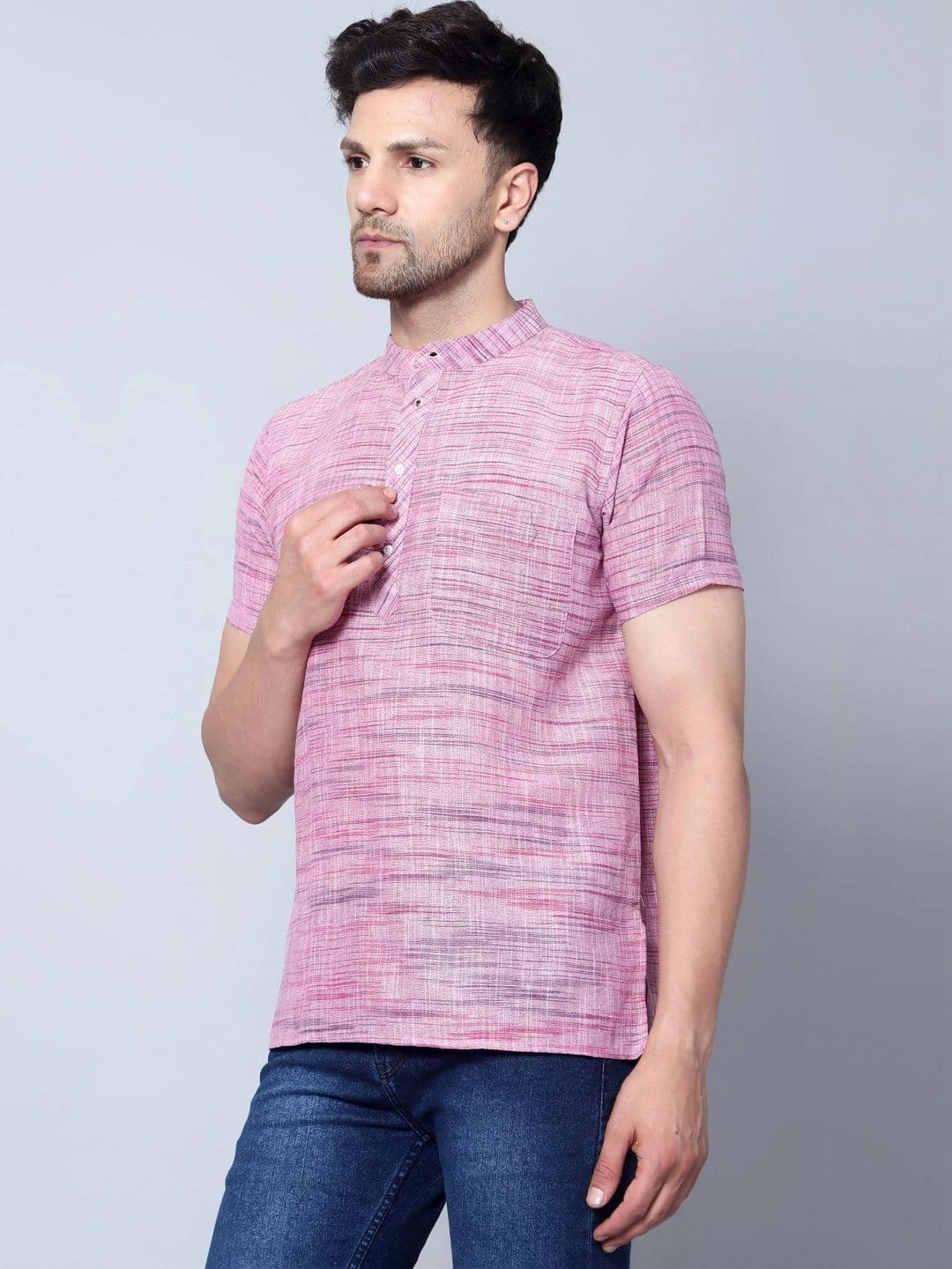 Latest Chikan Garments Men Khadi Kurta thumbnail 5