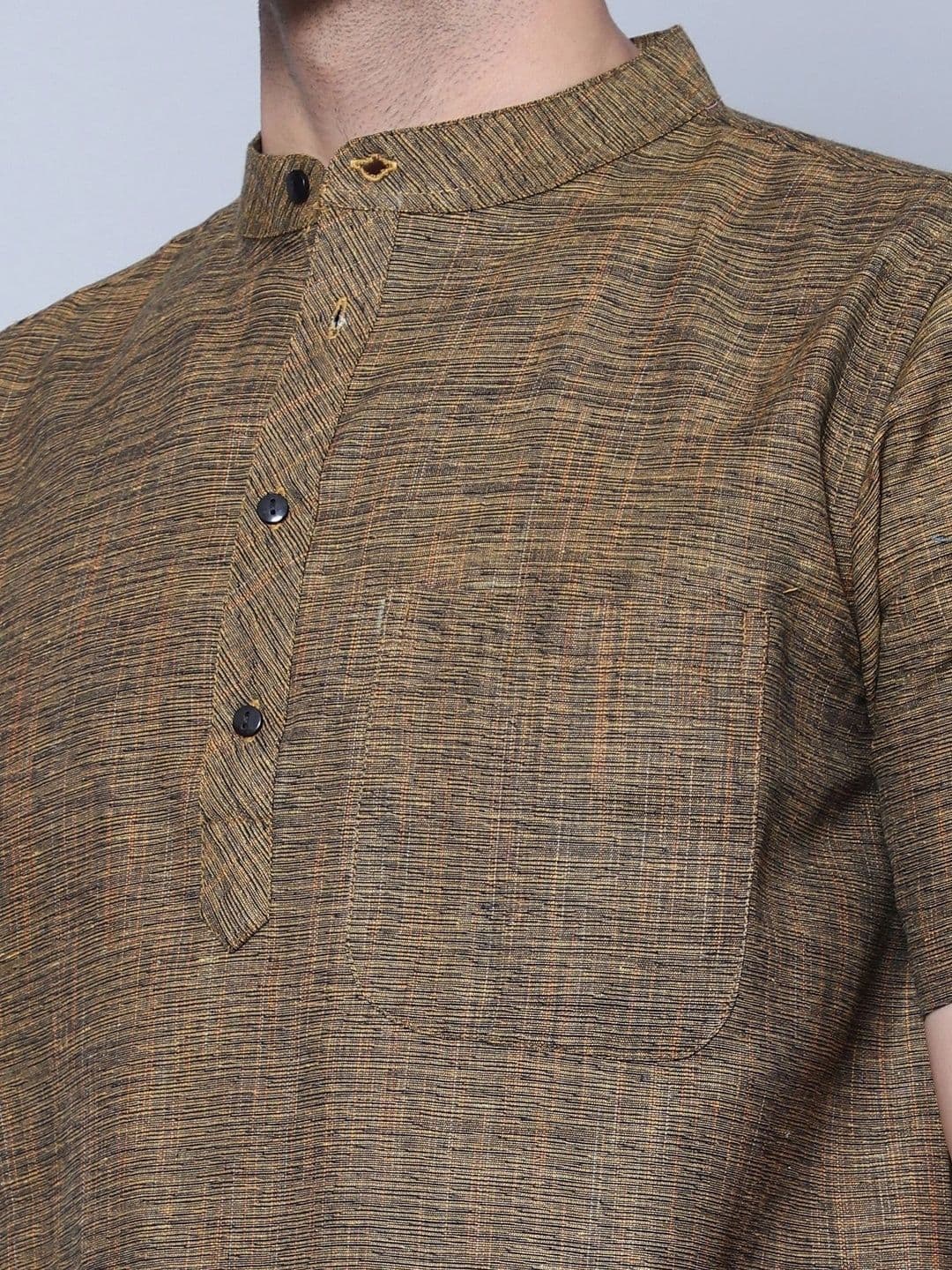 Latest Chikan Garments Men Khadi Kurta thumbnail 5