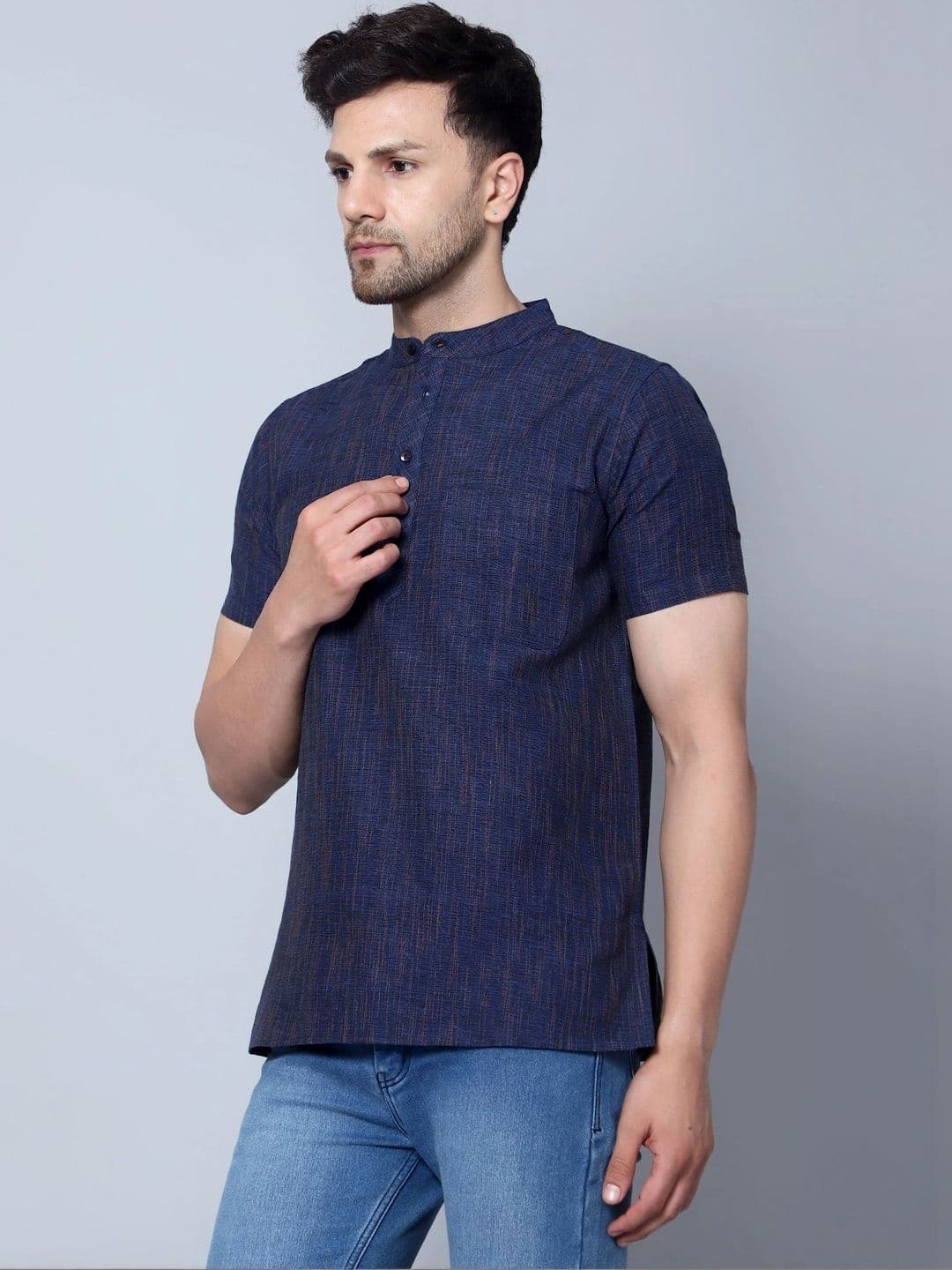 Latest Chikan Garments Men Khadi Kurta thumbnail 2
