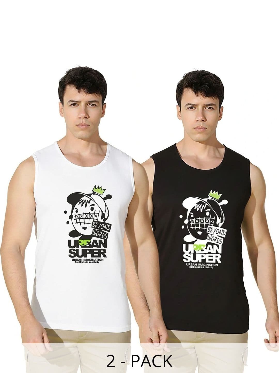 MINISTRY OF FRIENDS Men Pack Of 2 Printed T-shirt - view 1