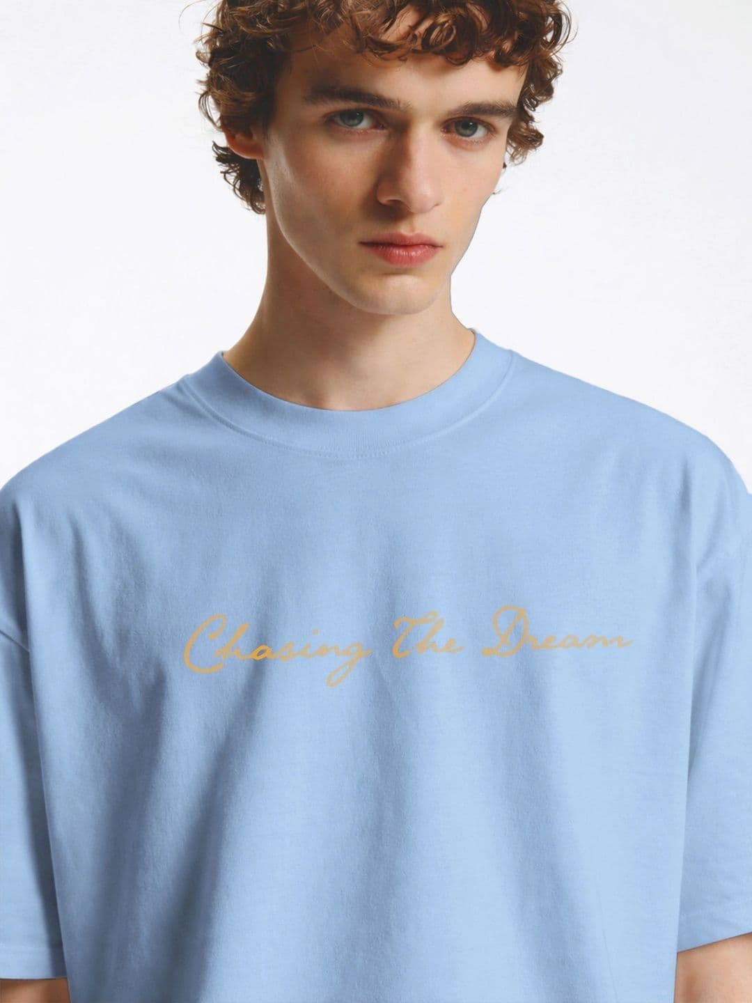 Moda rapido X TOGS & TERRE Men Typography Printed Drop-Shoulder Sleeves Organic Cotton Blend T-shirt thumbnail 4