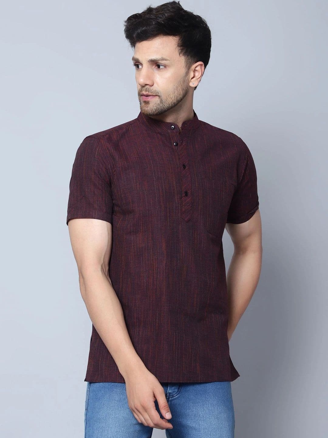Latest Chikan Garments Men Khadi Kurta - view 1