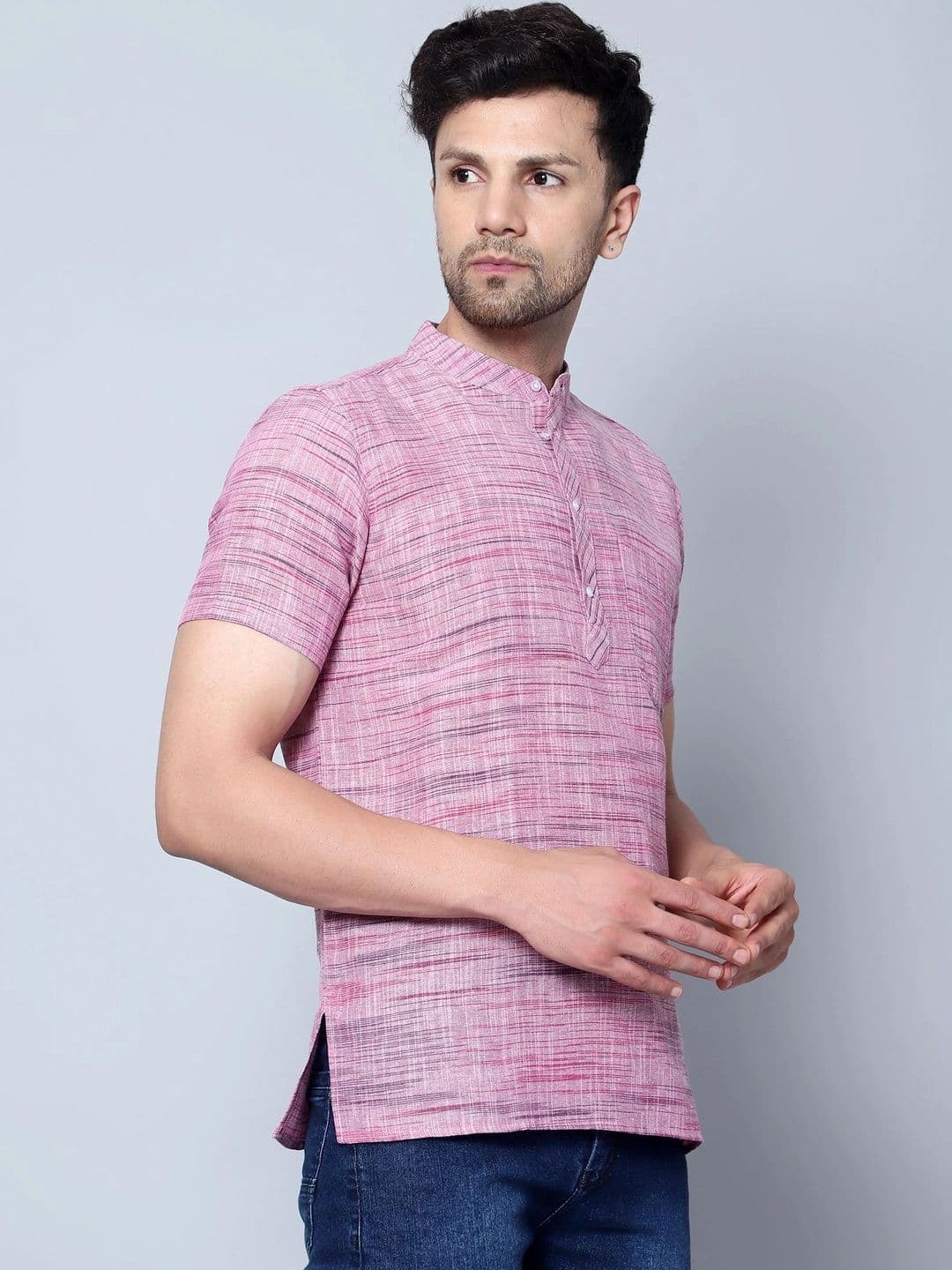 Latest Chikan Garments Men Khadi Kurta thumbnail 4