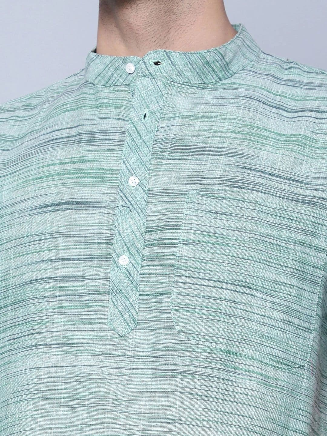 Latest Chikan Garments Men Khadi Kurta thumbnail 2