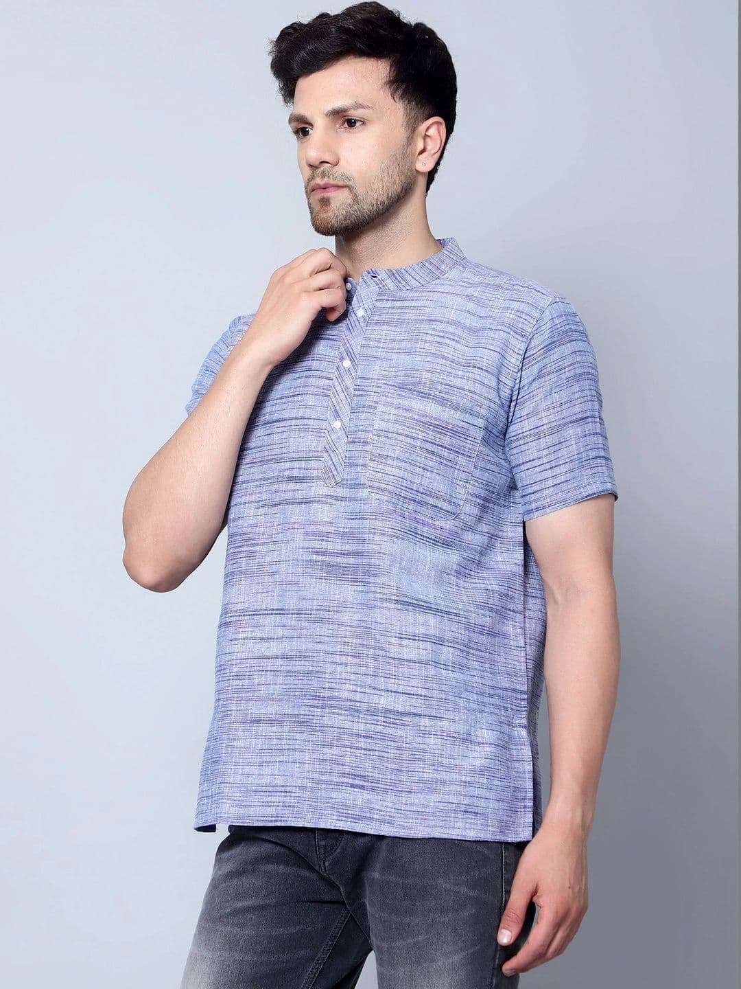 Latest Chikan Garments Men Khadi Kurta thumbnail 2