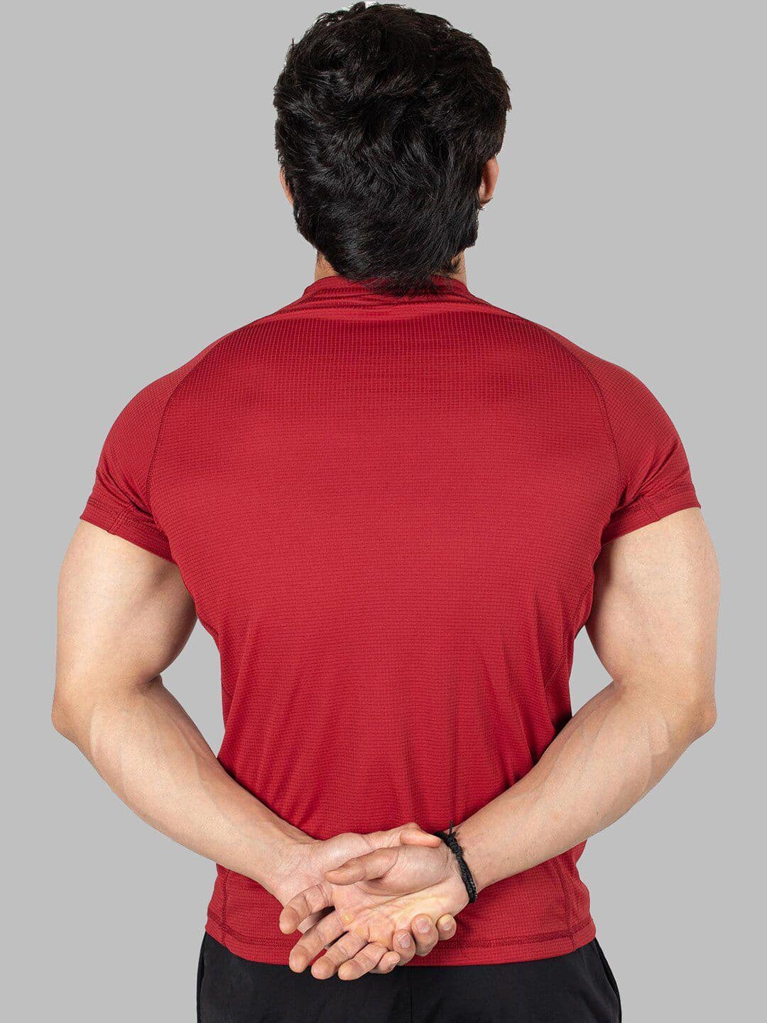 FUAARK Slim Fit Typography Printed Raglan Sleeves Anti Odour Gym T-shirt thumbnail 6
