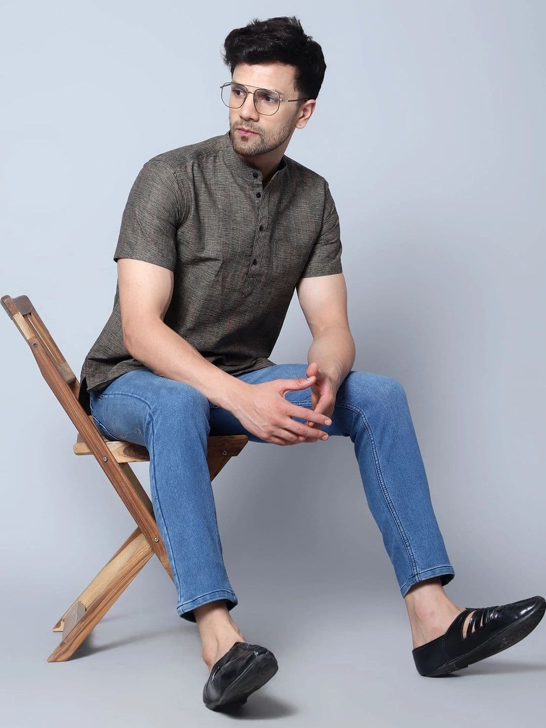 Latest Chikan Garments Men Khadi Kurta thumbnail 3