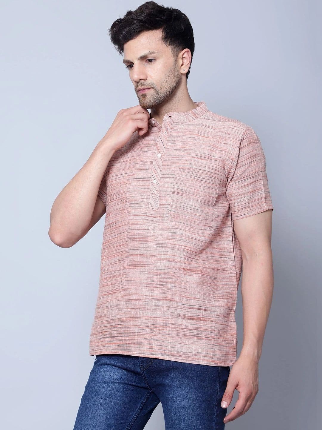 Latest Chikan Garments Men Khadi Kurta thumbnail 5