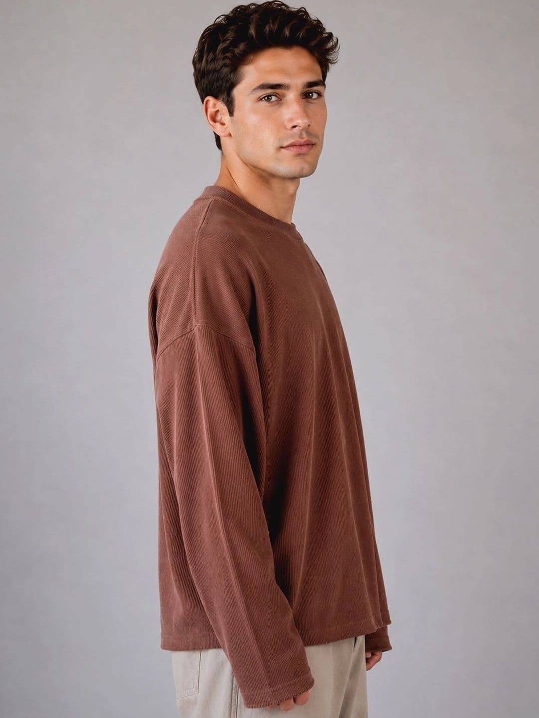 BRAHMOR Men Drop-Shoulder Sleeves Boxy T-shirt thumbnail 3