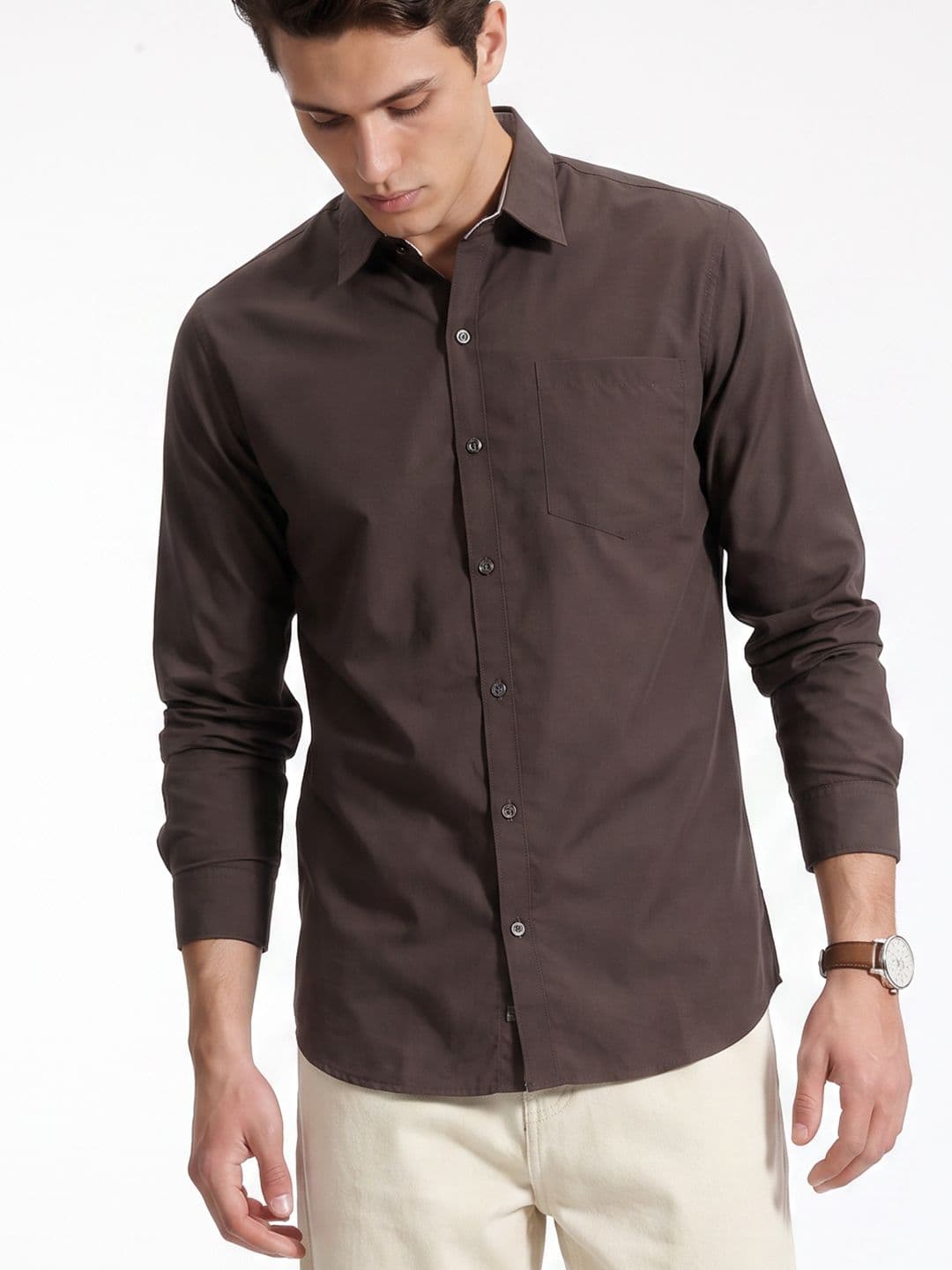 FIFTY TWO Spread Collar Casual Shirt - view 1