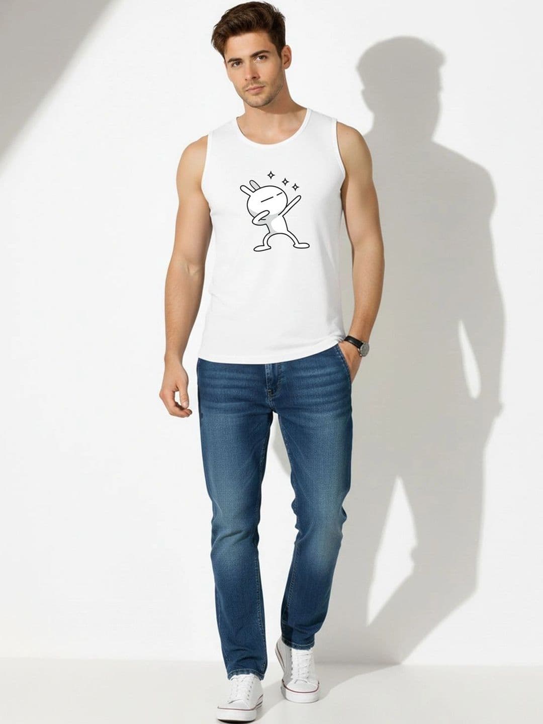 CRYPTIC Men Pack of 2 Graphic Printed Cotton Regular-Fit T-shirts thumbnail 3