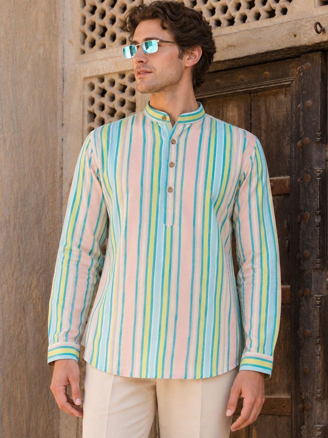 Anouk Men Cotton Printed Kurta thumbnail 5