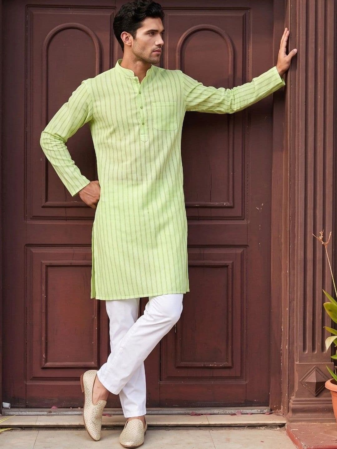 DRIP CHOWK Men Striped Kurta thumbnail 3