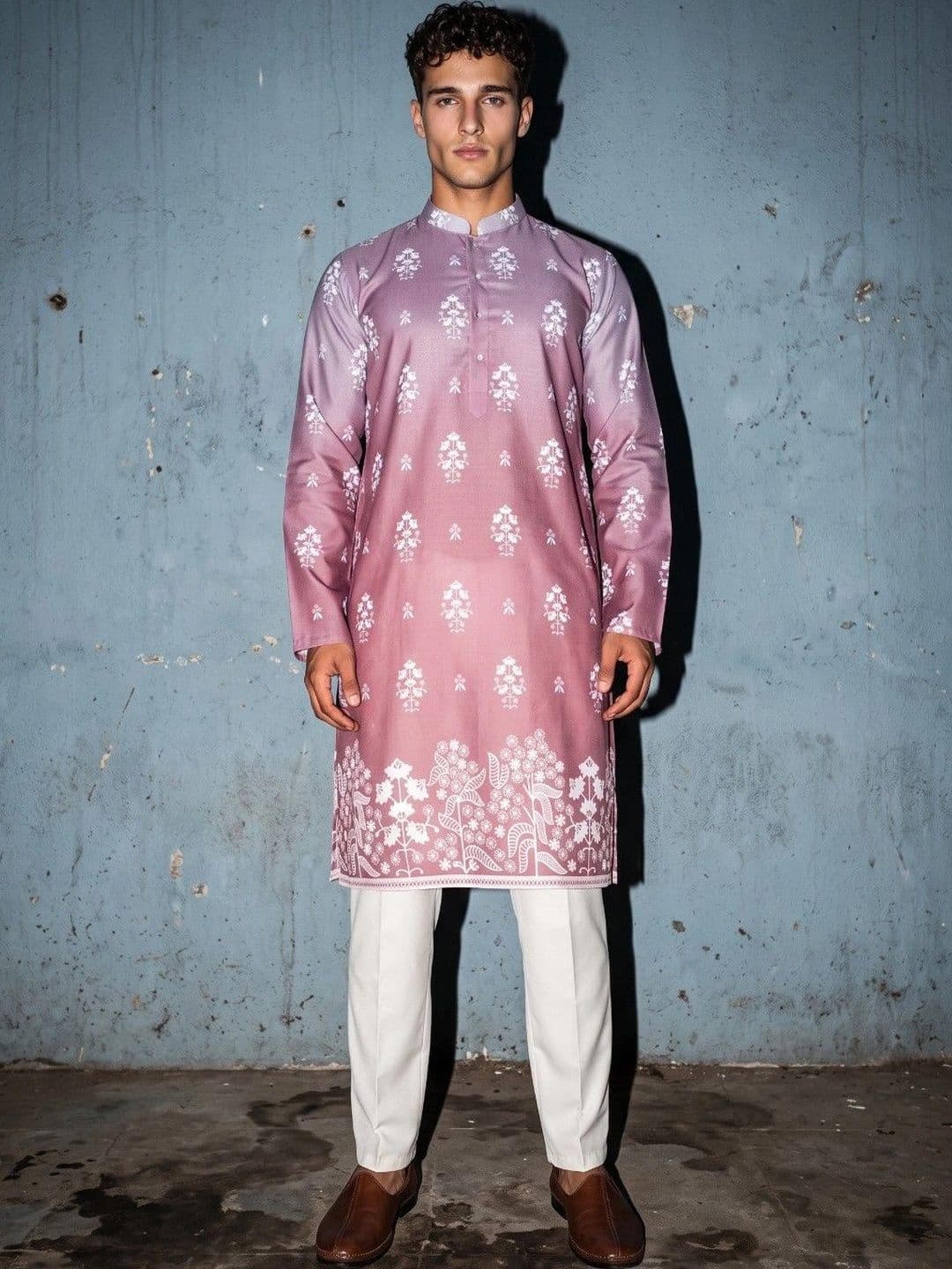 DRIP CHOWK Men Floral Printed Floral Kurta - view 1