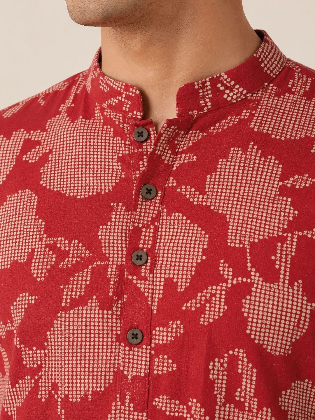 Anouk Men Floral Printed Kurta thumbnail 4