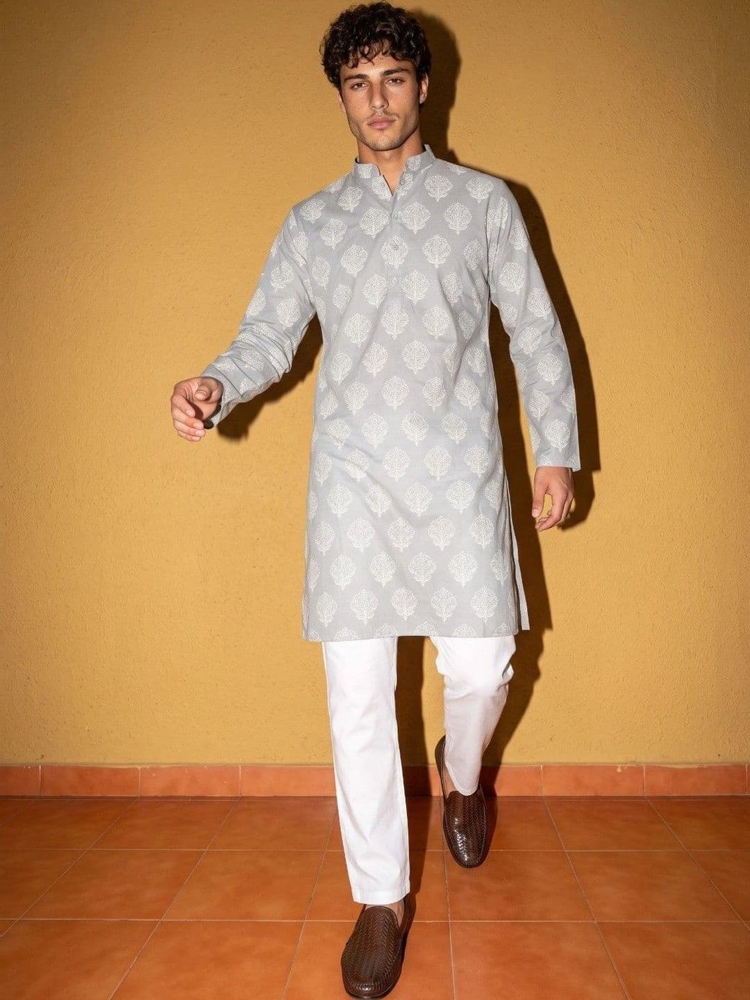 DRIP CHOWK Men Ethnic Motifs Printed Kurta thumbnail 4