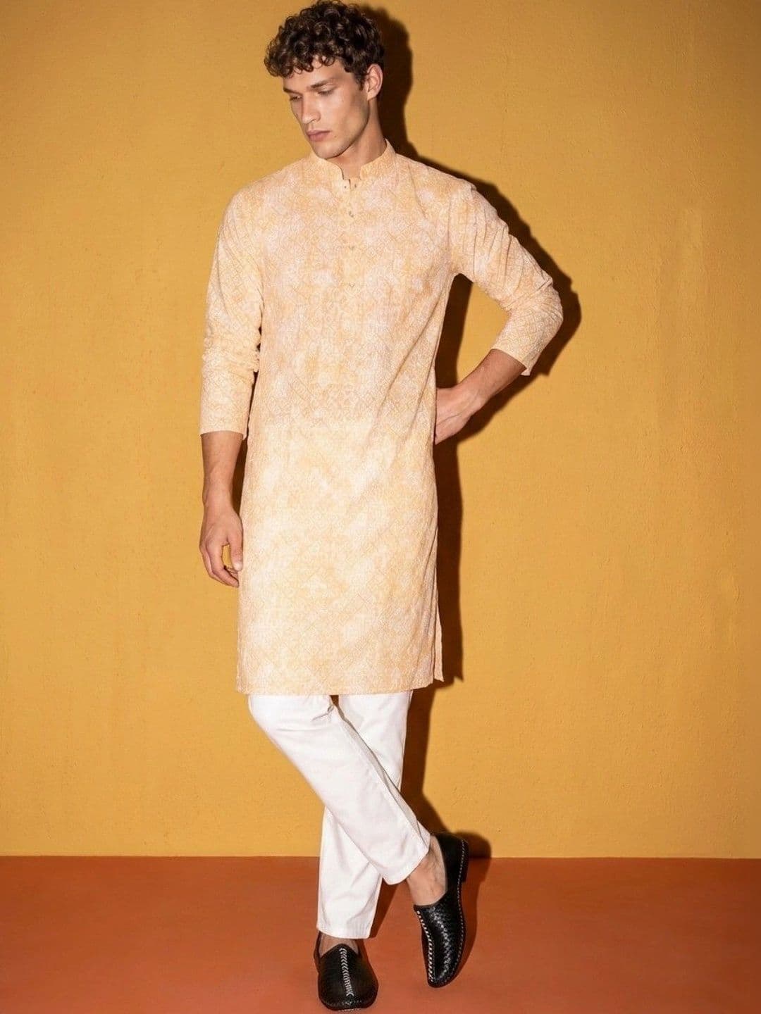 DRIP CHOWK Men Thread Work Kurta thumbnail 4