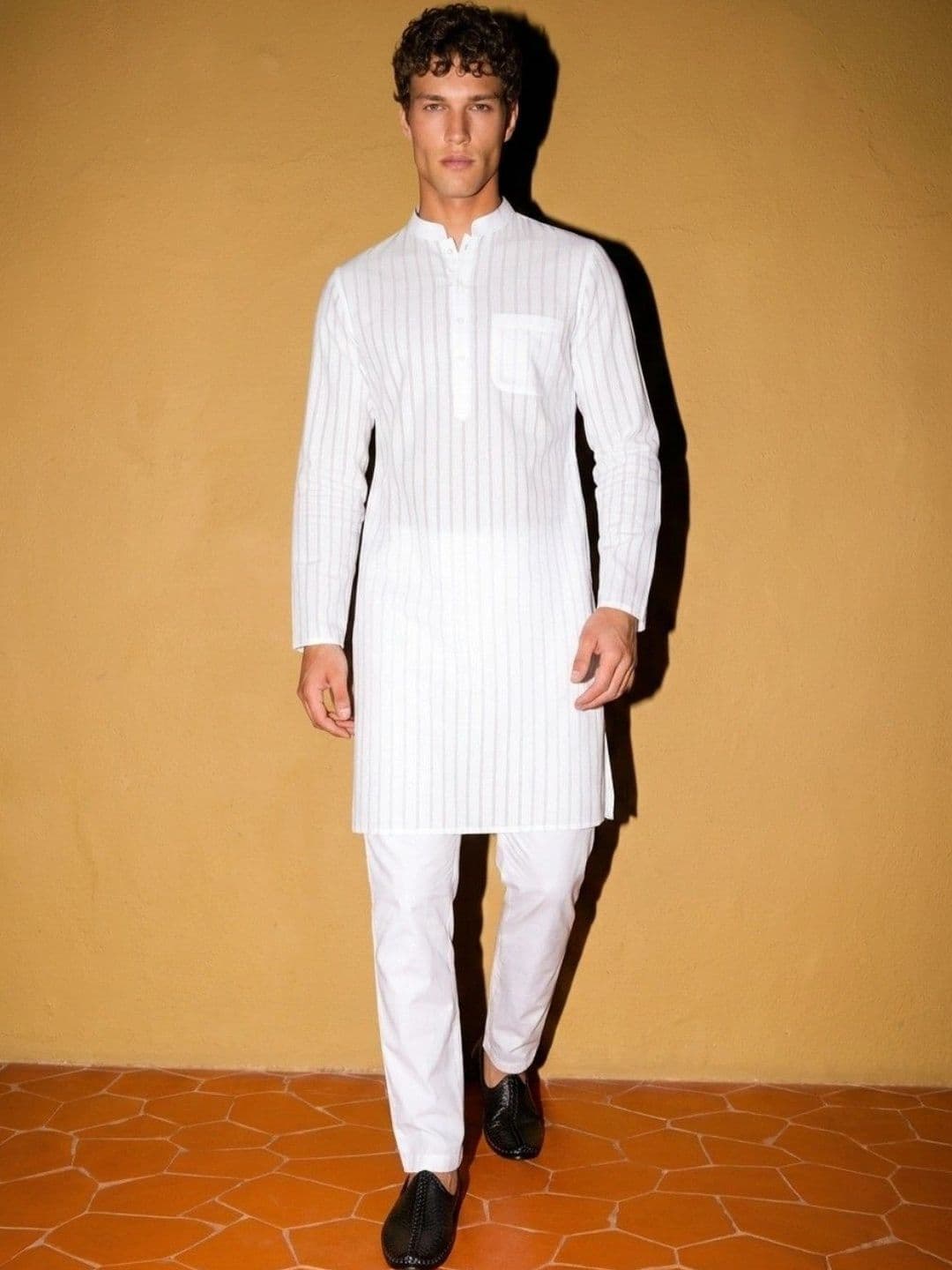 DRIP CHOWK Men Striped Kurta thumbnail 3