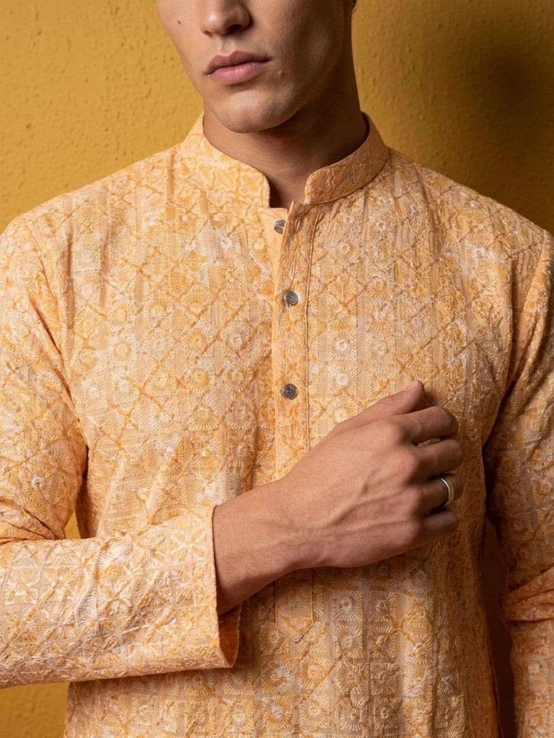 DRIP CHOWK Men Thread Work Kurta thumbnail 2