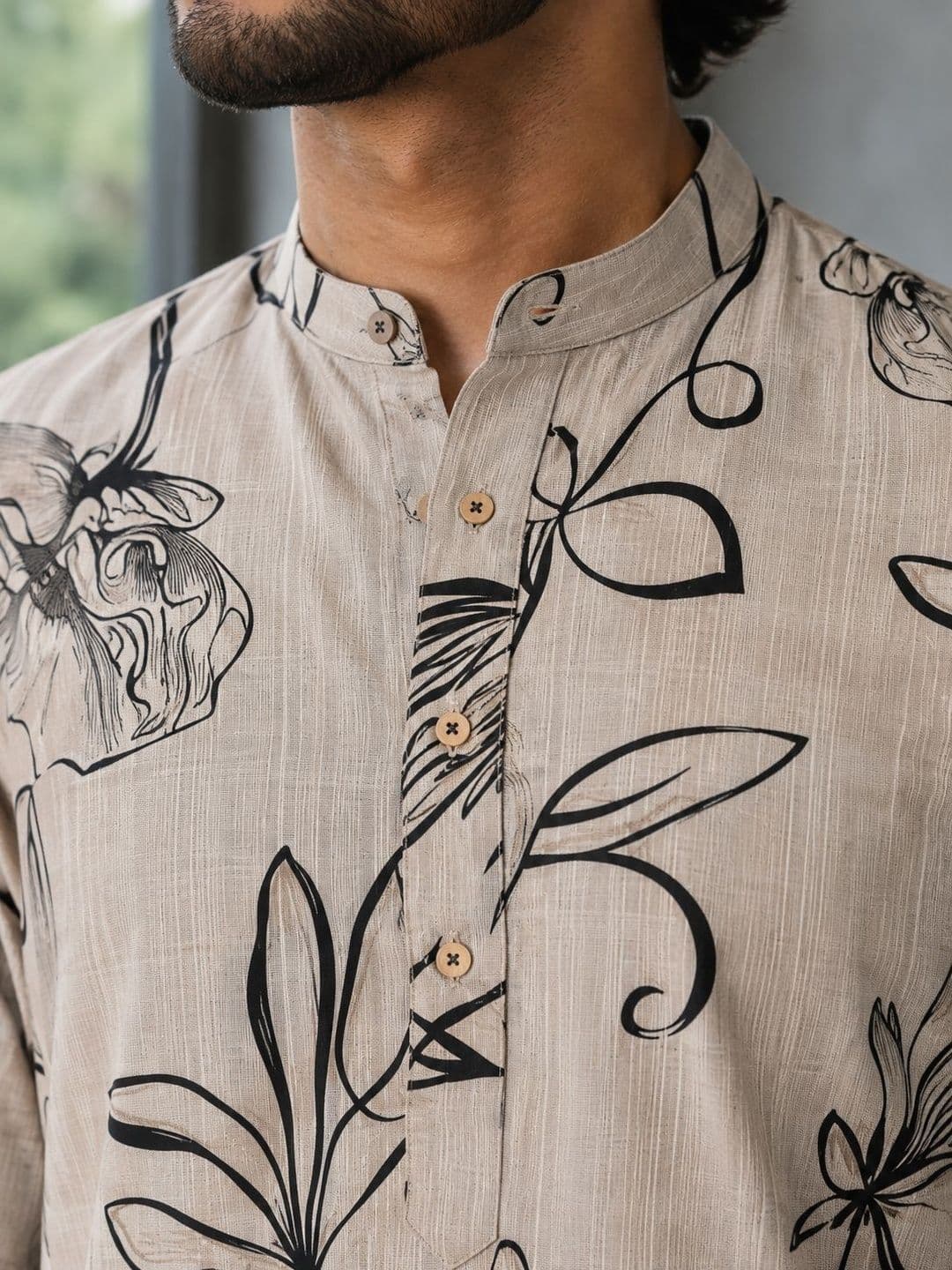 Anouk Men Floral Printed Floral Kurta thumbnail 6