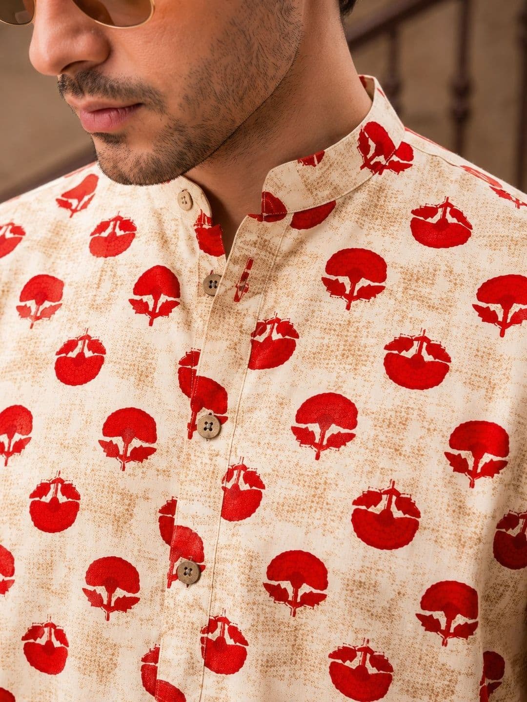 Anouk Men Ethnic Motifs Printed Block Print Kurta thumbnail 2