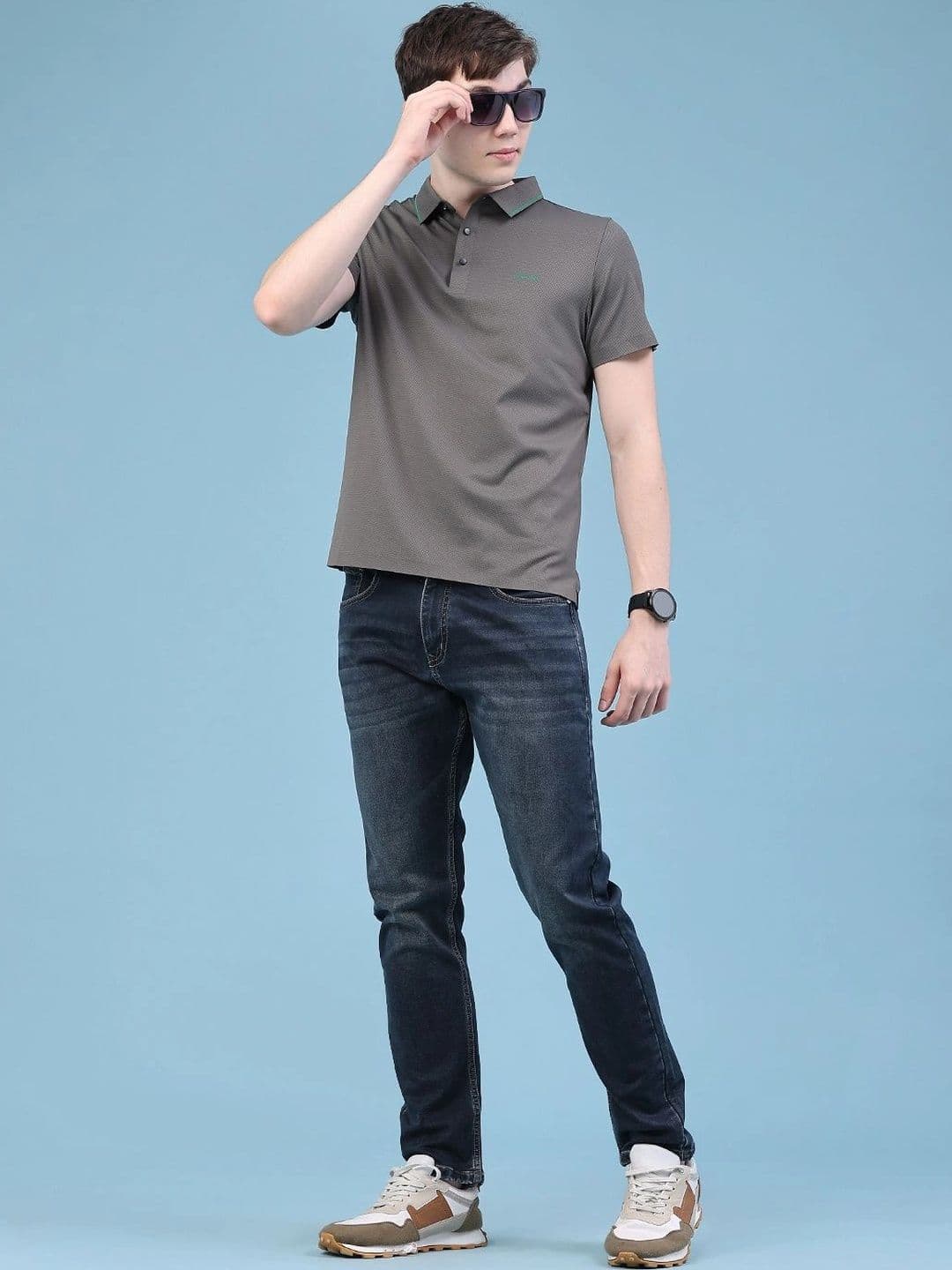 V-Mart Men Polo Collar Slim Fit T-shirt thumbnail 4