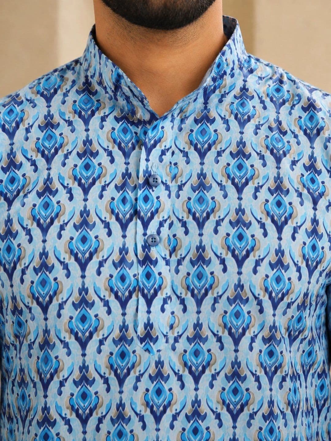 Anouk Men Ethnic Motifs Printed Kurta thumbnail 7