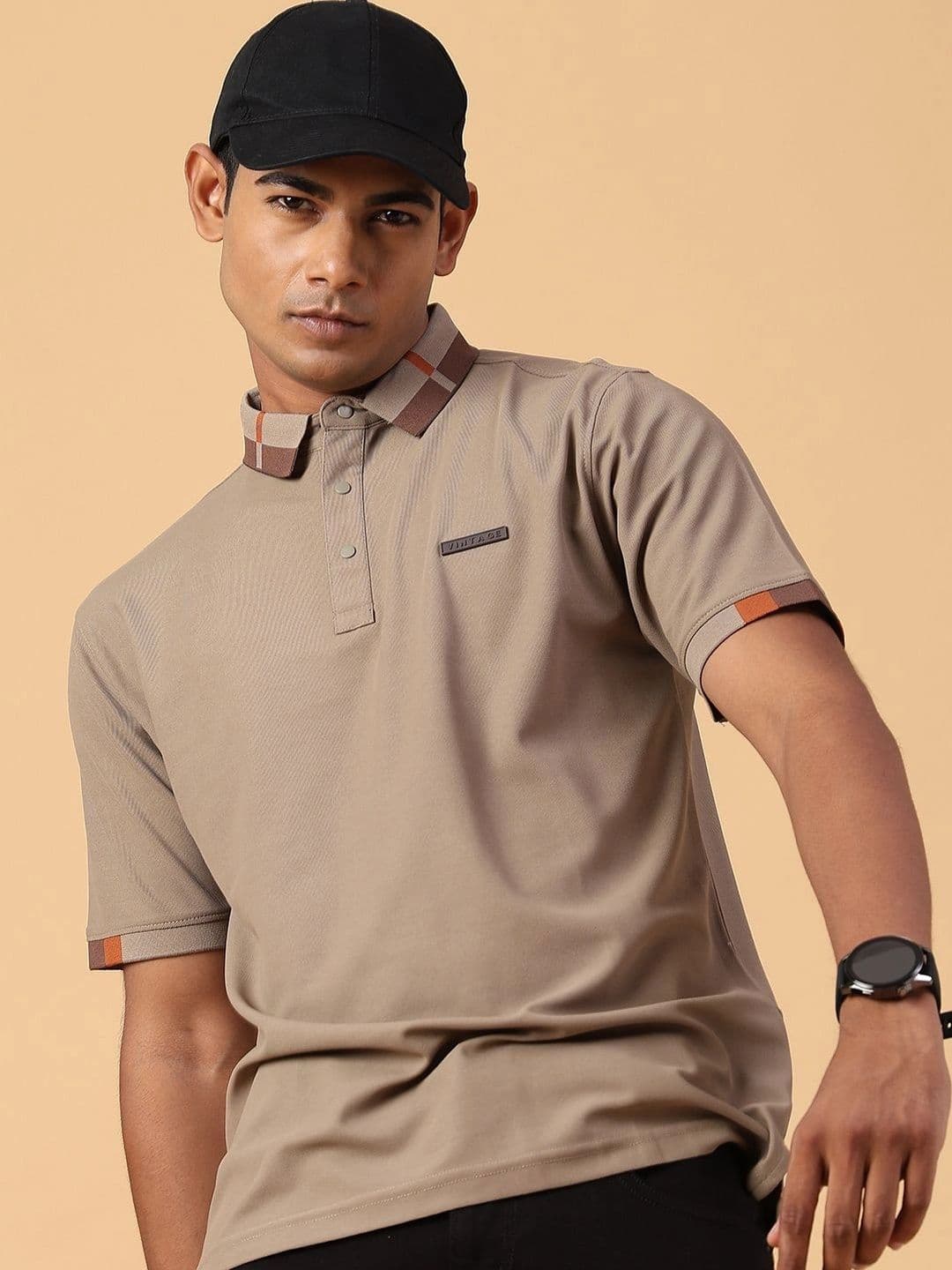 V-Mart Men Polo Collar T-shirt - view 1