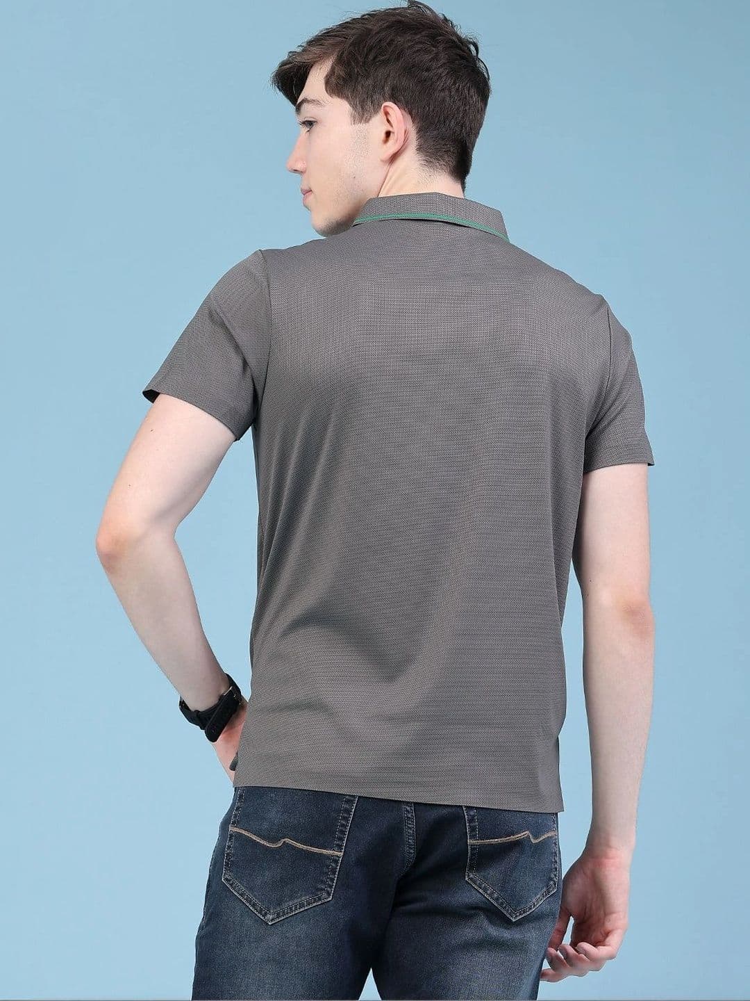 V-Mart Men Polo Collar Slim Fit T-shirt thumbnail 6