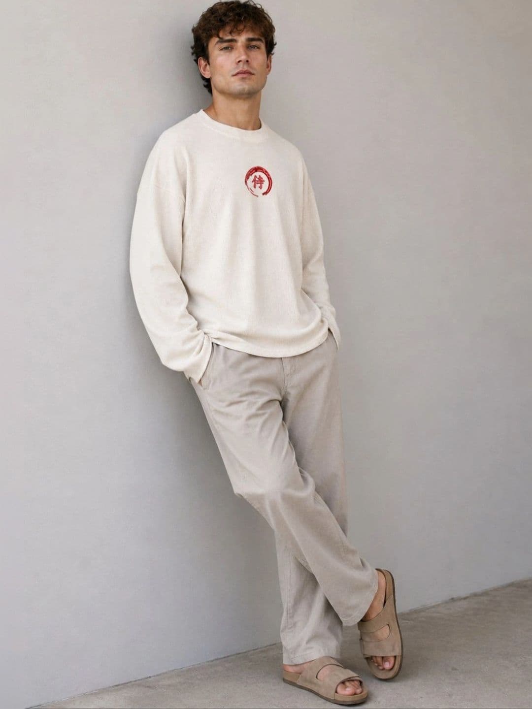 BRAHMOR Men Drop-Shoulder Sleeves Boxy T-shirt thumbnail 6